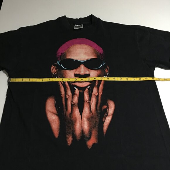 Dennis Rodman Not of this World Black Faded T-Shirt Large (Tag XL) - Picture 5 of 6